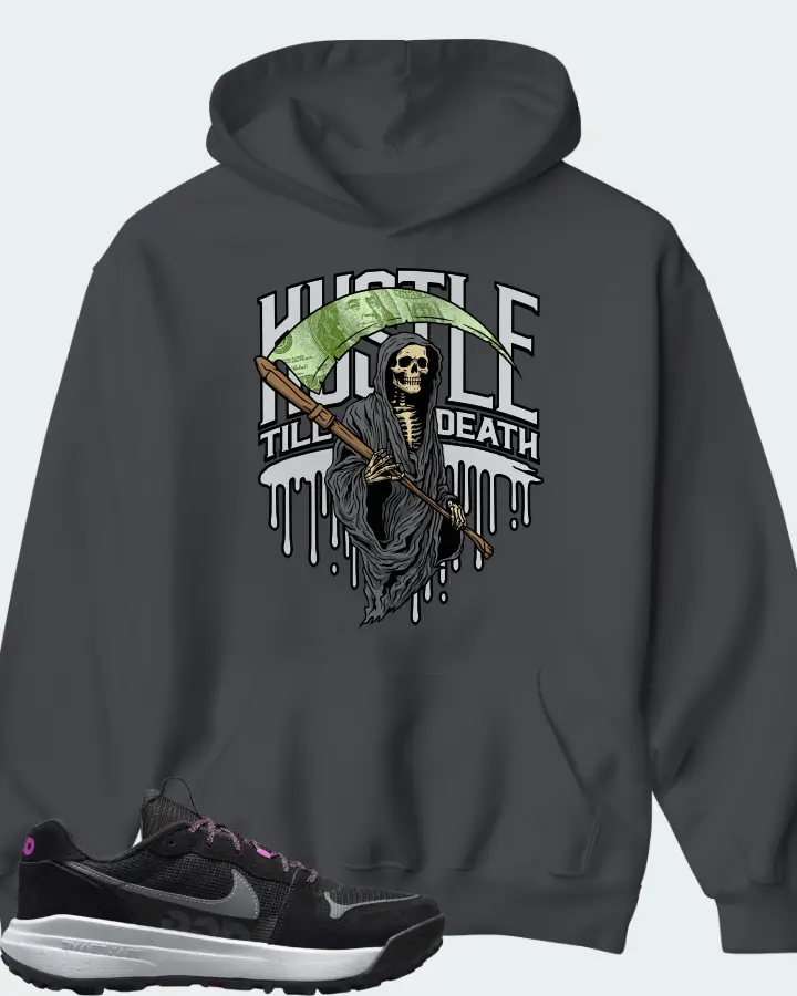 Nike ACG Lowcate Black Cool Grey Hyper Violet Matching Hoodie