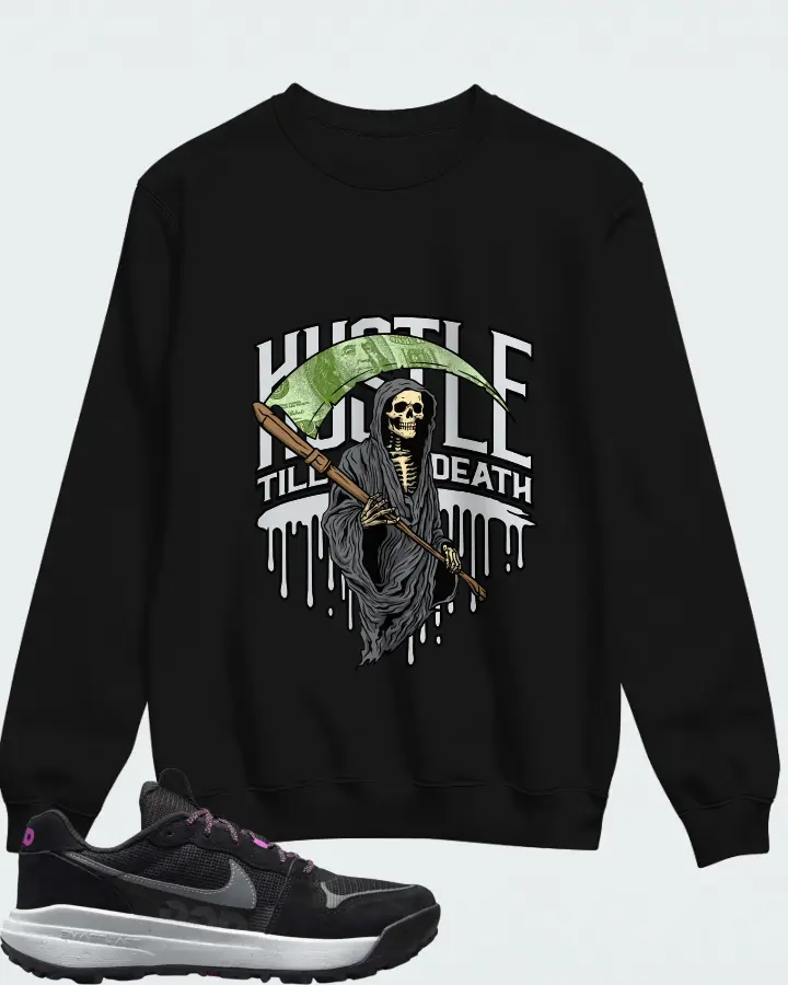 Nike ACG Lowcate Black Cool Grey Hyper Violet Matching Sweatshirt