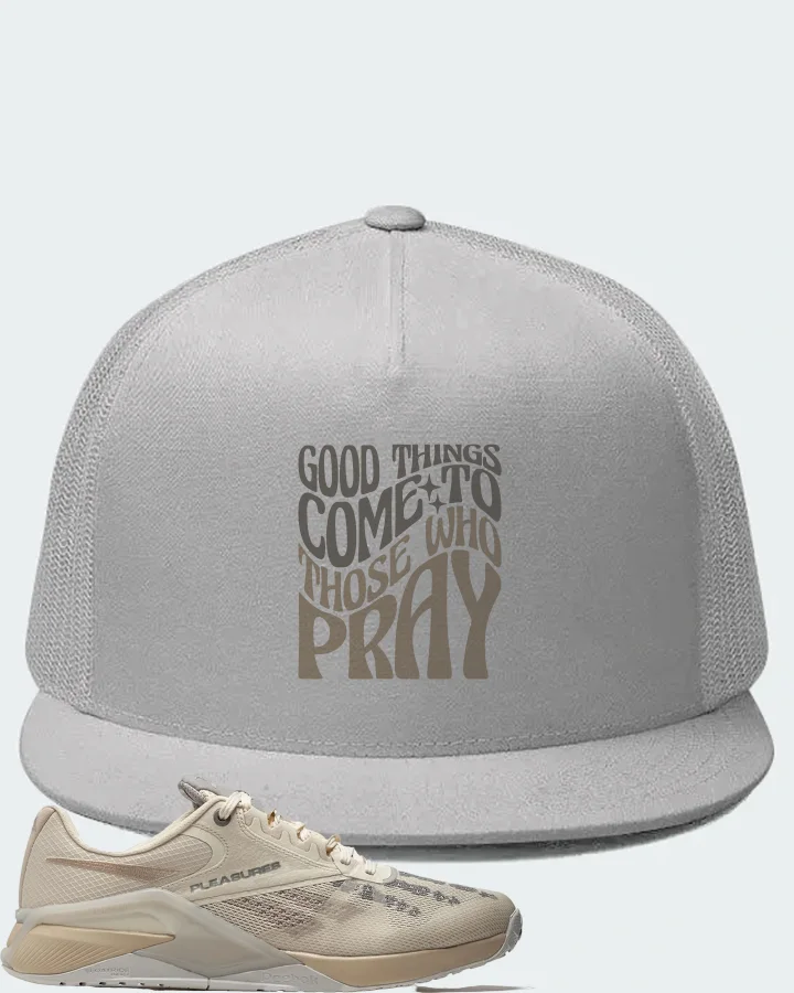 Reebok Nano 6000 Sneaker Matching White Hat - Good Things Come To Those Who Pray