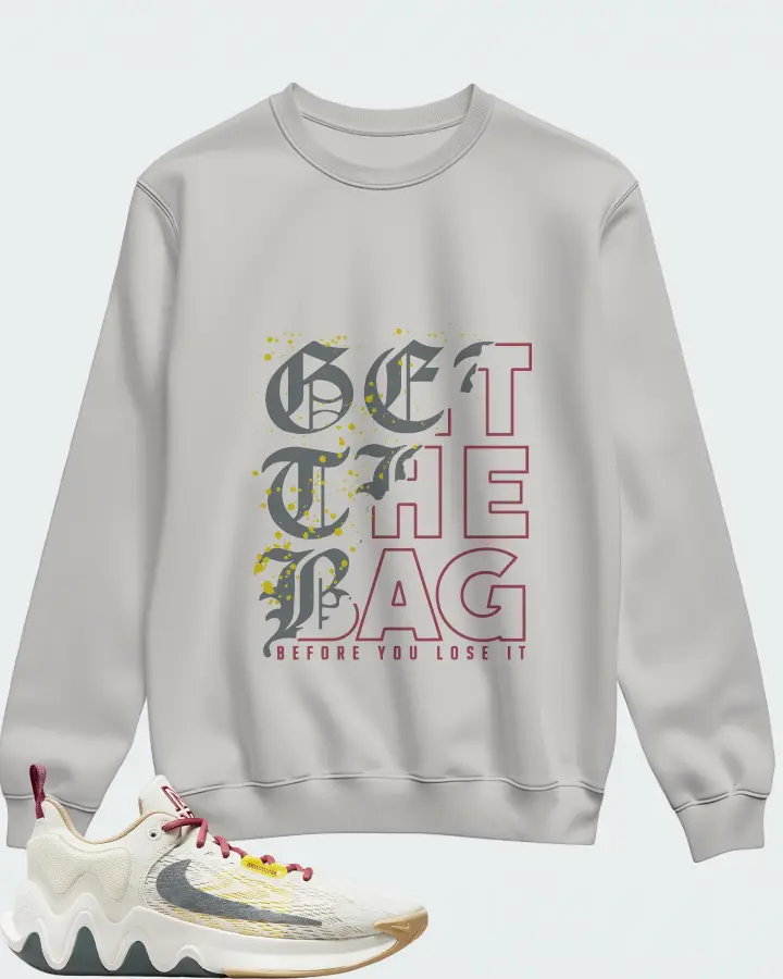 Nike Giannis Immortality 2 White Grey Fog Matching Sweatshirt