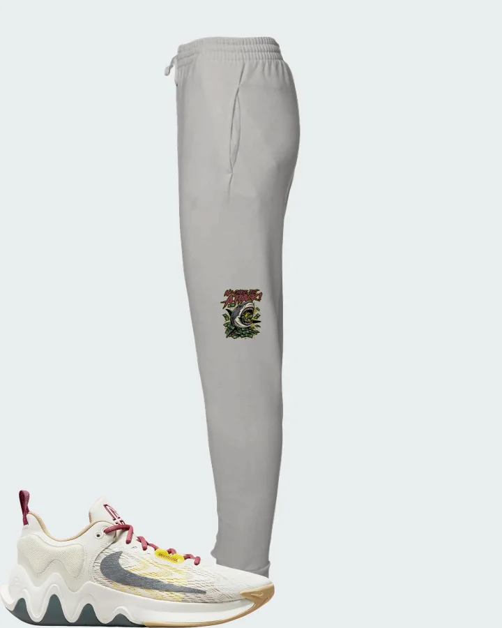 Nike Giannis Immortality 2 White Grey Fog Matching Joggers
