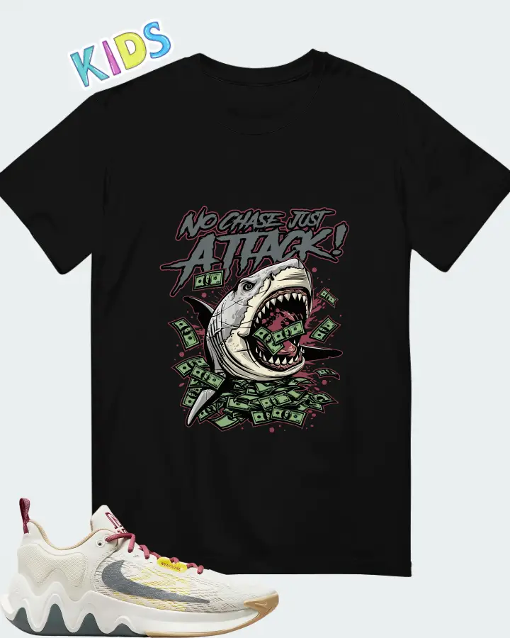 Nike Giannis Immortality 2 White Grey Fog Matching Kid's T-Shirt