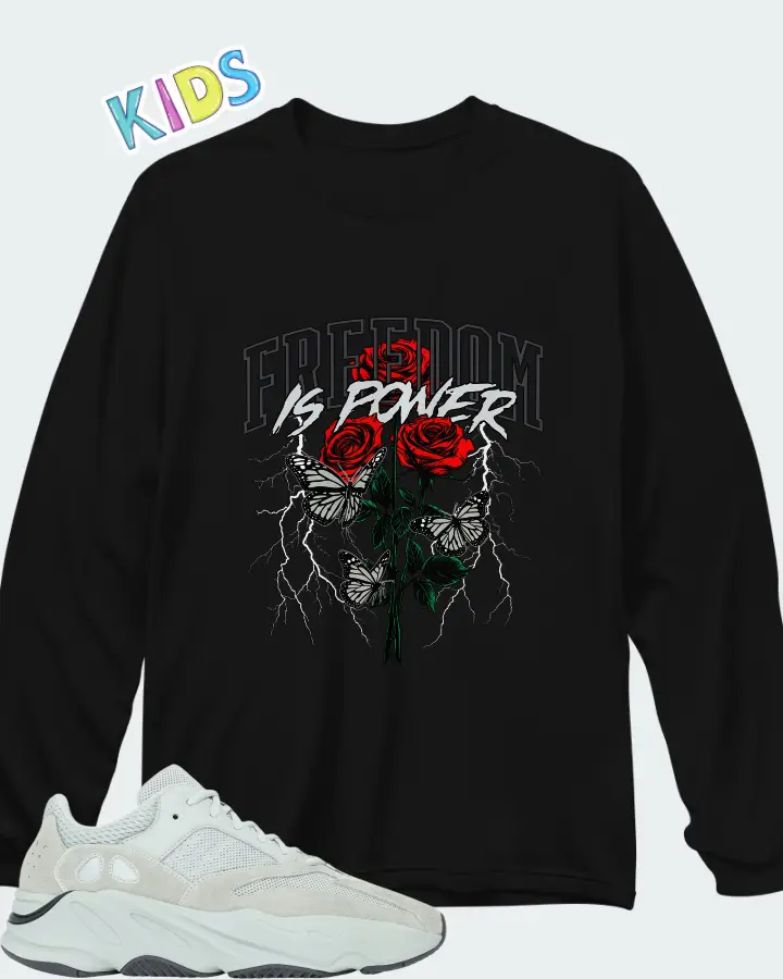 adidas Yeezy Boost 700 Salt 2024 Matching Kid's Long Sleeve T-Shirt