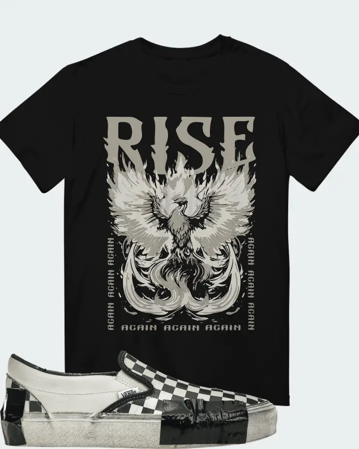 Vans Classic Slip-On VLT LX Sneaker Matching Black T-Shirt - RISE