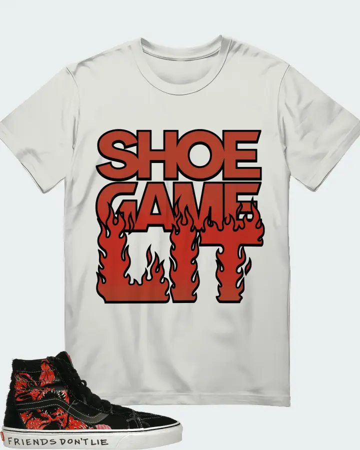 Vans Sk8-Hi Reissue Sneaker Matching Silver T-Shirt - Shoe Game Lit Refreshed