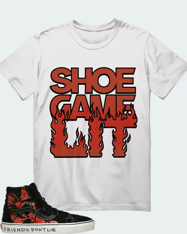 Vans Sk8-Hi Reissue Sneaker Matching White T-Shirt - Shoe Game Lit Refreshed