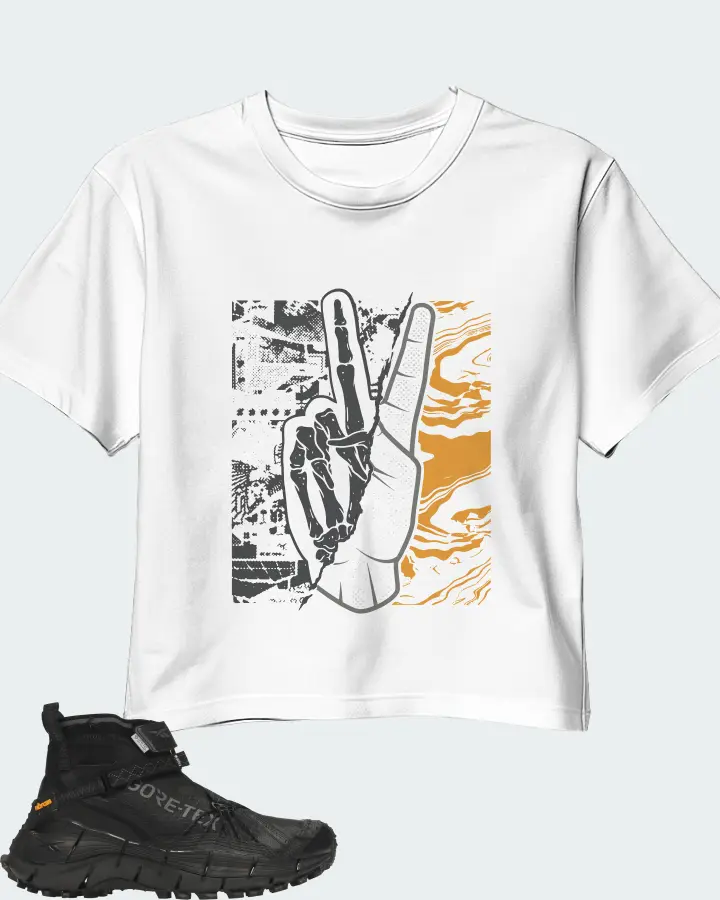 Reebok Zig Kinetica II Edge Sneaker Matching White Crop Top - Peace of mind