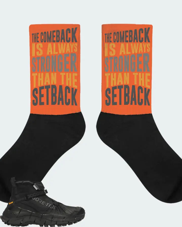 Reebok Zig Kinetica II Edge Sneaker Matching Orange Socks - The Comeback