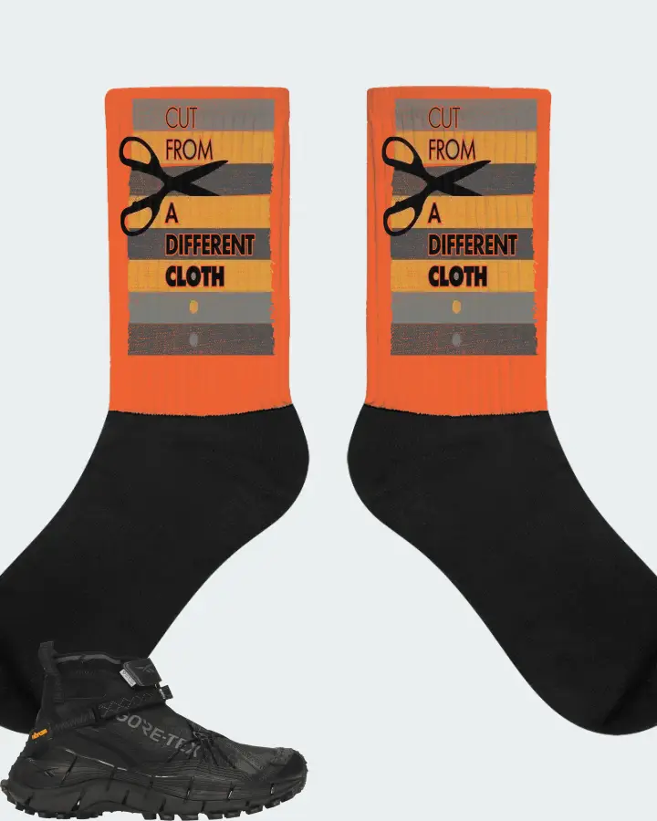 Reebok Zig Kinetica II Edge Sneaker Matching Orange Socks - Cut From a Different Cloth