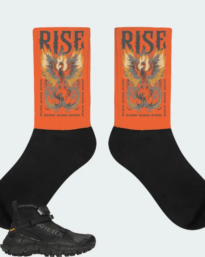 Reebok Zig Kinetica II Edge Sneaker Matching Orange Socks - RISE