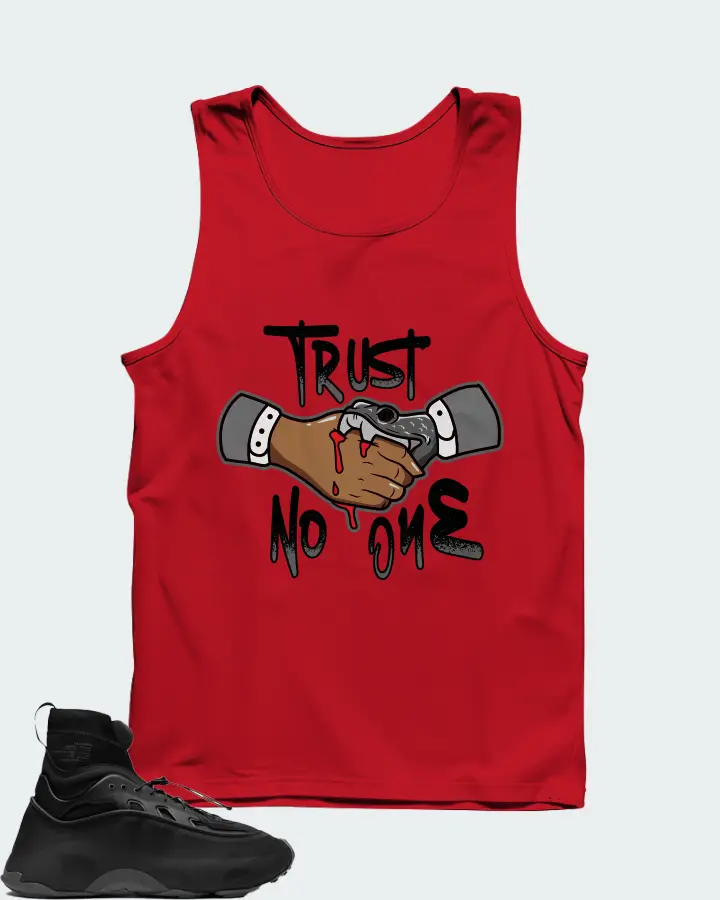 adidas Ozmorphis Sneaker Matching Red Tank Top - Trust No One