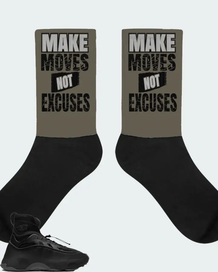 adidas Ozmorphis Sneaker Matching Army Green Socks - Make Moves Not Excuses