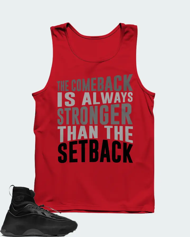 adidas Ozmorphis Sneaker Matching Red Tank Top - The Comeback