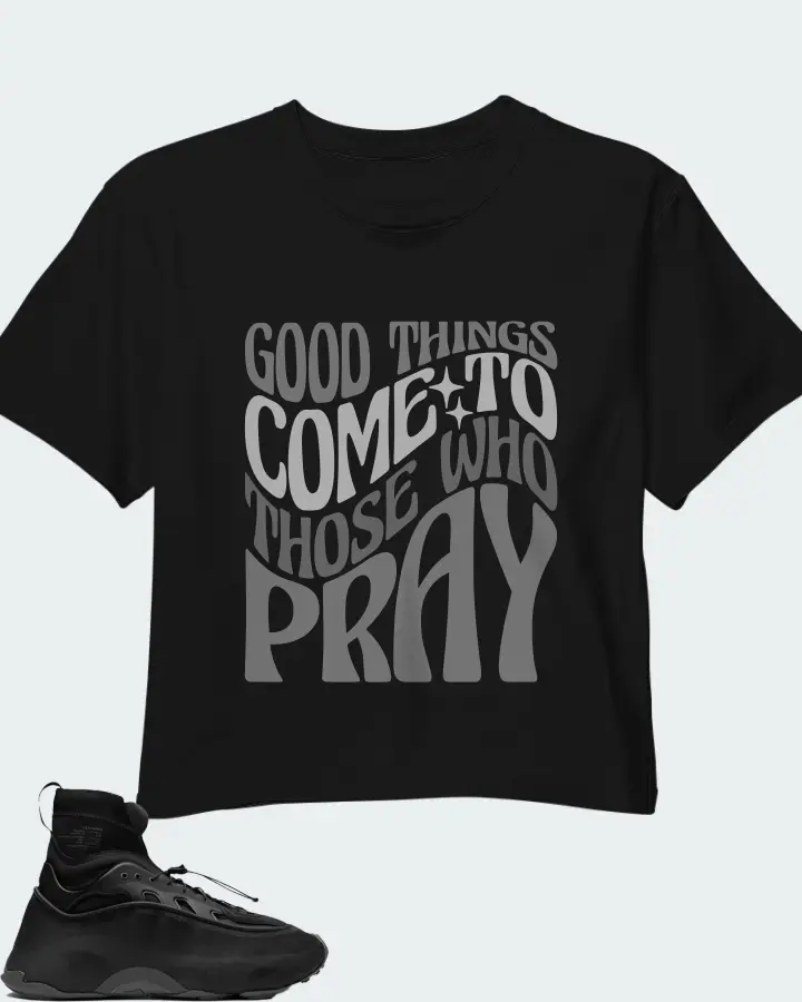 adidas Ozmorphis Sneaker Matching Black Crop Top - Good Things Come To Those Who Pray