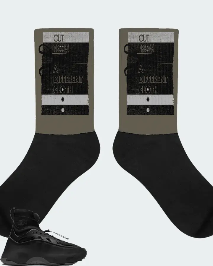 adidas Ozmorphis Sneaker Matching Army Green Socks - Cut From a Different Cloth