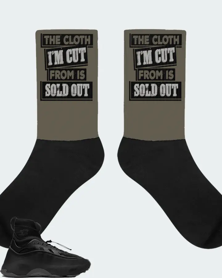 adidas Ozmorphis Sneaker Matching Army Green Socks - The Cloth I'm Cut From Refreshed