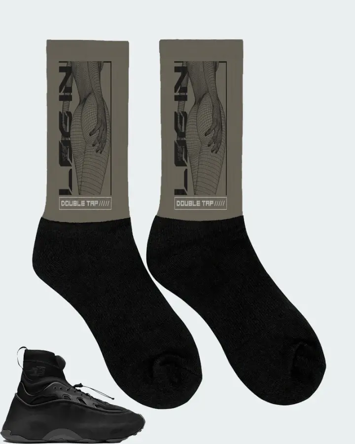 adidas Ozmorphis Sneaker Matching Army Green Socks (LOGIN) - View 2
