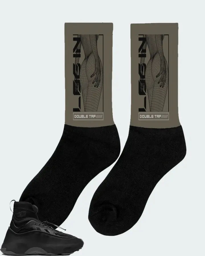 adidas Ozmorphis Sneaker Matching Army Green Socks (LOGIN) - View 3