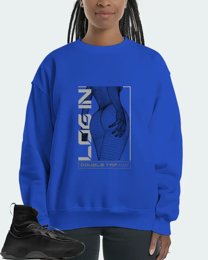 adidas Ozmorphis Sneaker Matching Royal Blue Sweatshirt (LOGIN) - View 3
