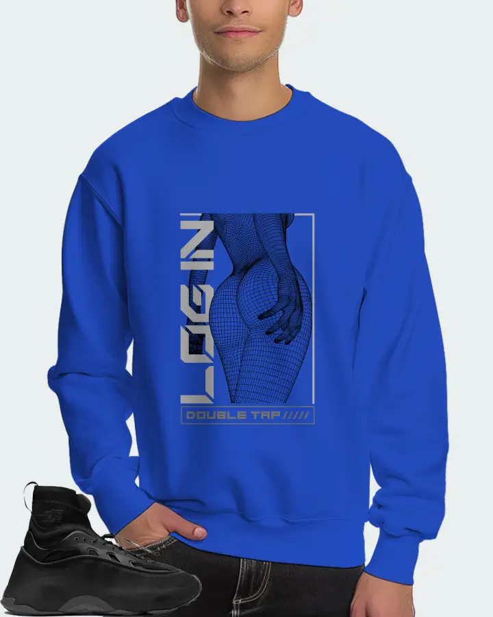 adidas Ozmorphis Sneaker Matching Royal Blue Sweatshirt (LOGIN) - View 4