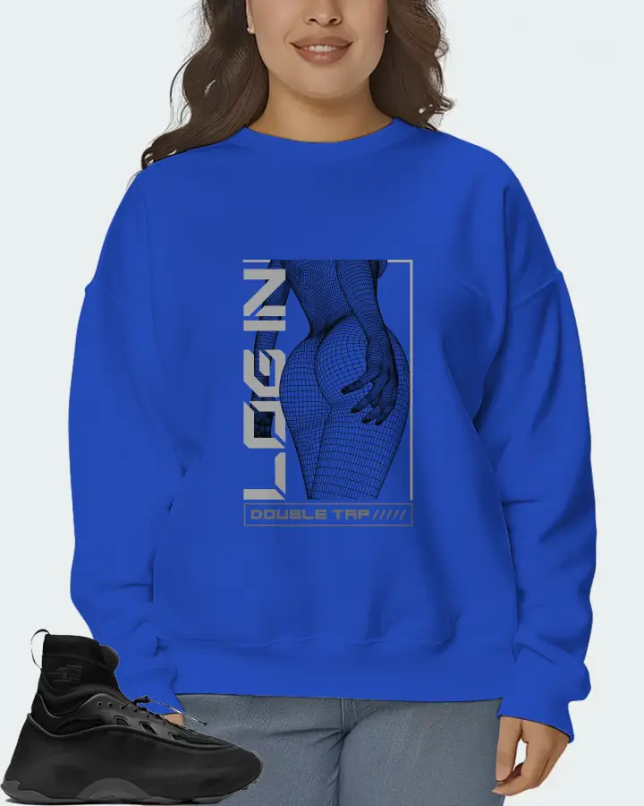 adidas Ozmorphis Sneaker Matching Royal Blue Sweatshirt (LOGIN) - View 7