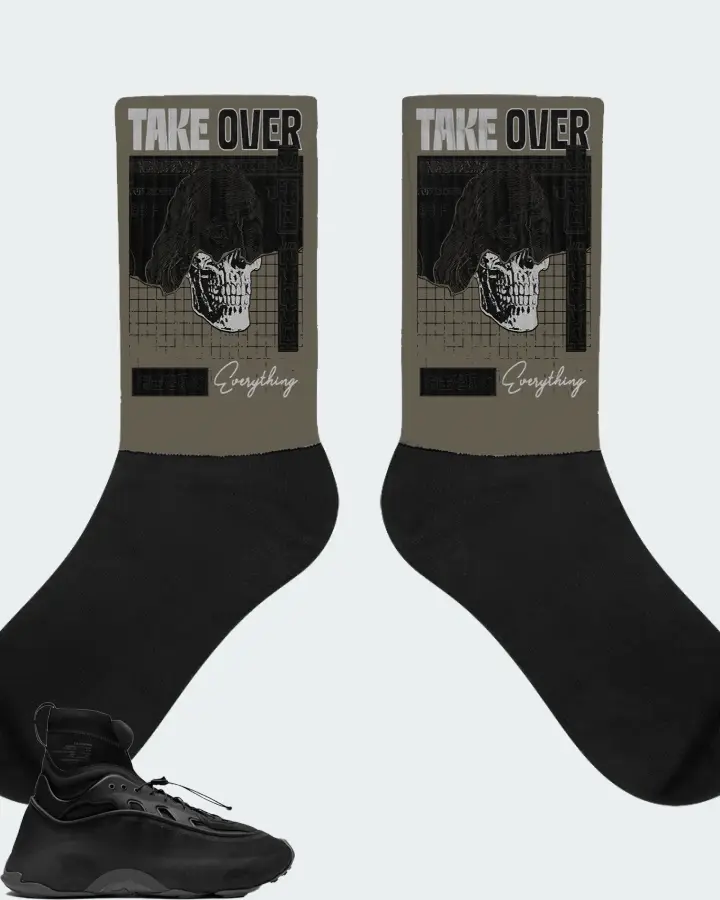 adidas Ozmorphis Sneaker Matching Army Green Socks - Take Over