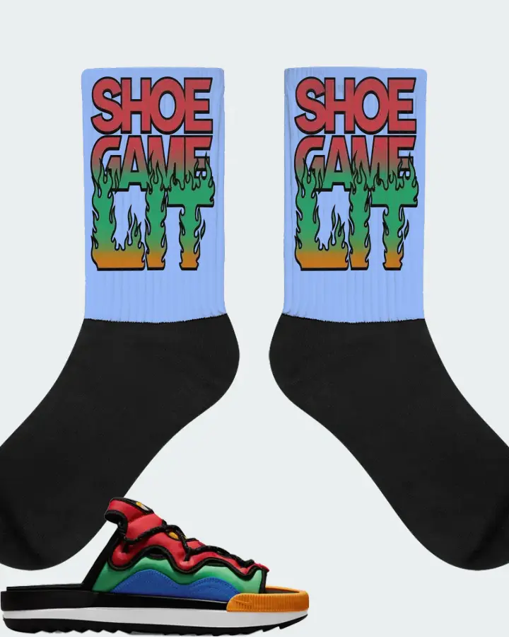 Nike Offline 2.0 Sneaker Matching Carolina Blue Socks - Shoe Game Lit Refreshed