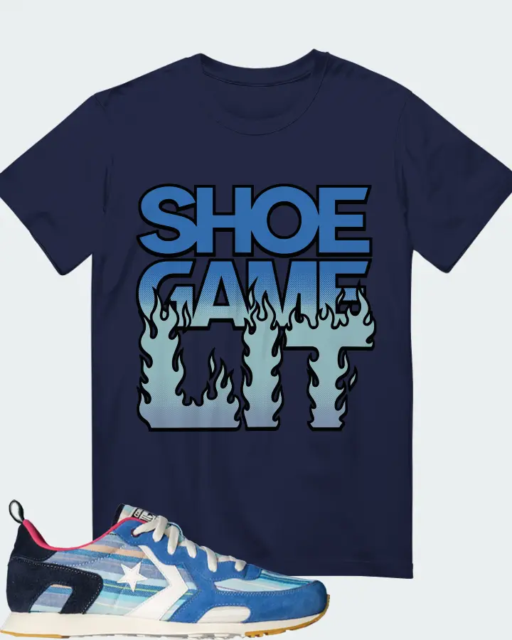 Converse Thunderbolt 84 CLOT Tex-Mex Sneaker Matching Navy T-Shirt - Shoe Game Lit Refreshed