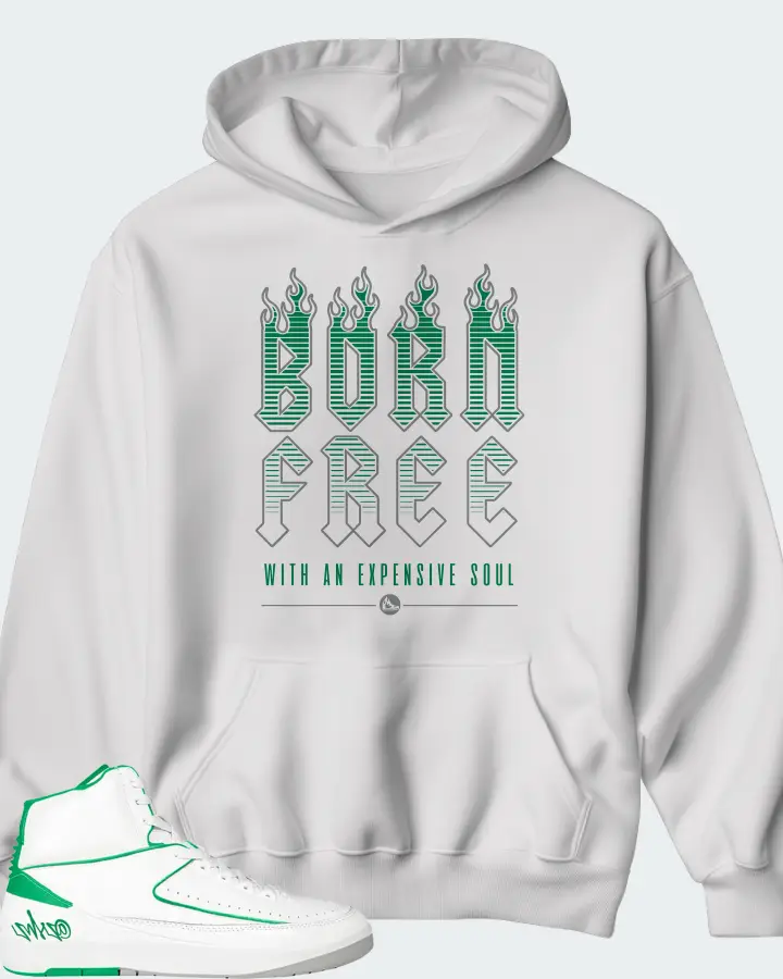 Air Jordan 2 Retro Lucky Green Matching Hoodie