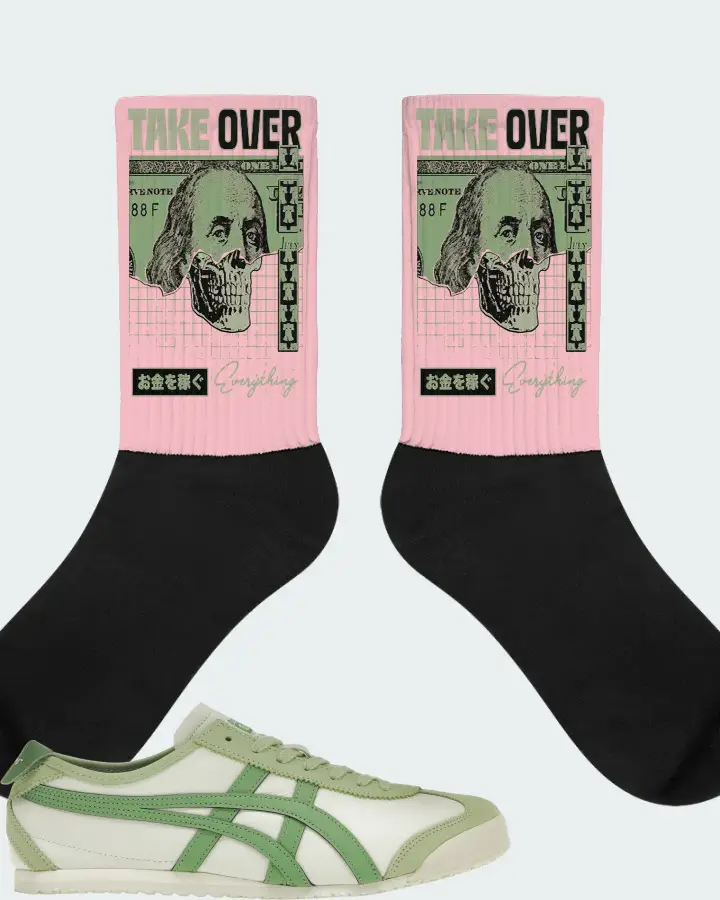 Onitsuka Tiger Mexico 66 Sneaker Matching Pink Socks - Take Over