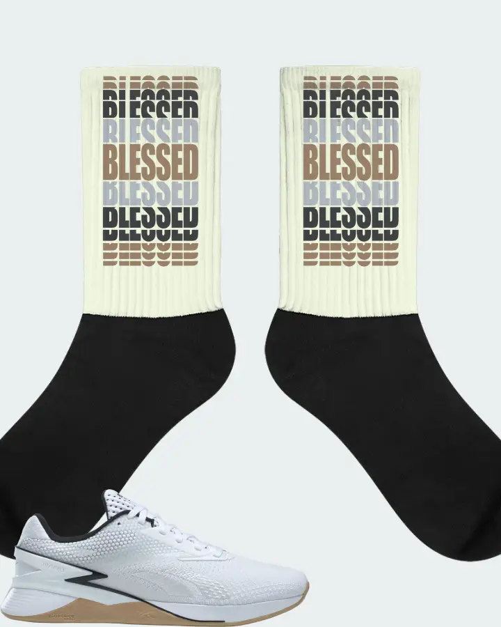 Reebok Nano X3 Sneaker Matching Citron Socks - BLESSED Many Times