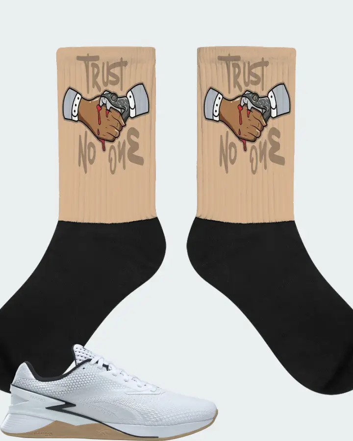 Reebok Nano X3 Sneaker Matching Cream Socks - Trust No One