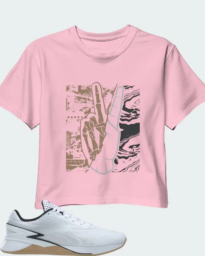 Reebok Nano X3 Sneaker Matching Pink Crop Top - Peace of mind