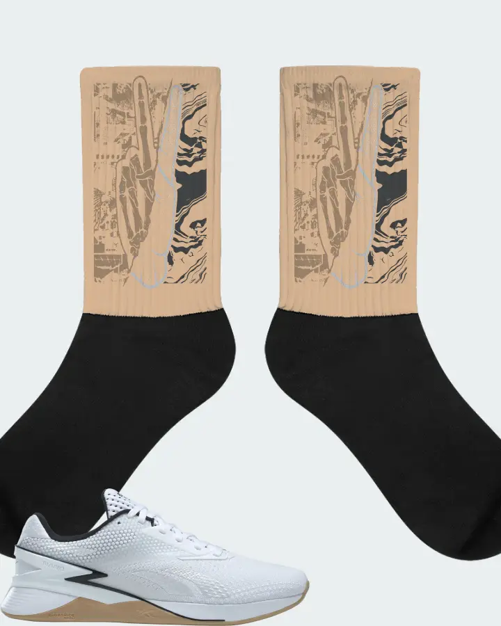 Reebok Nano X3 Sneaker Matching Cream Socks - Peace of mind