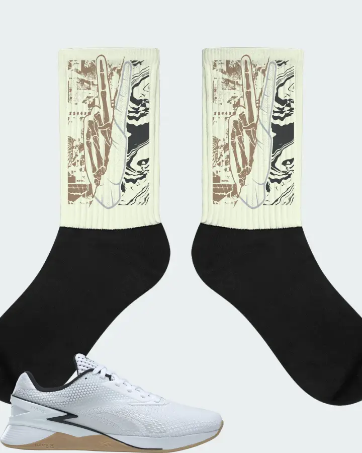 Reebok Nano X3 Sneaker Matching Citron Socks - Peace of mind