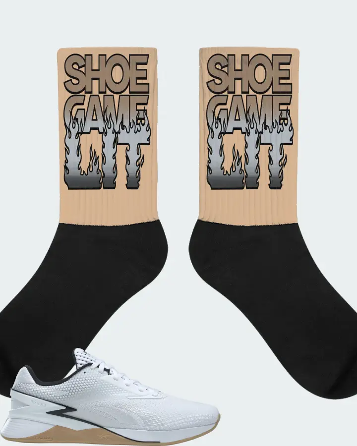 Reebok Nano X3 Sneaker Matching Cream Socks - Shoe Game Lit Refreshed