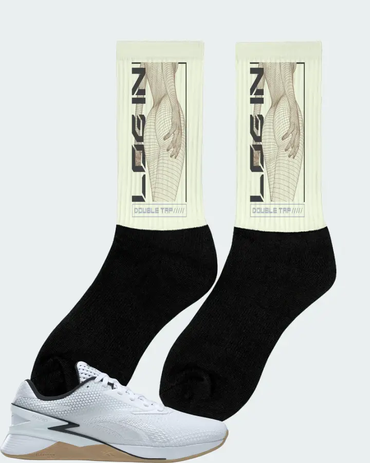 Reebok Nano X3 Sneaker Matching Citron Socks (LOGIN) - View 3