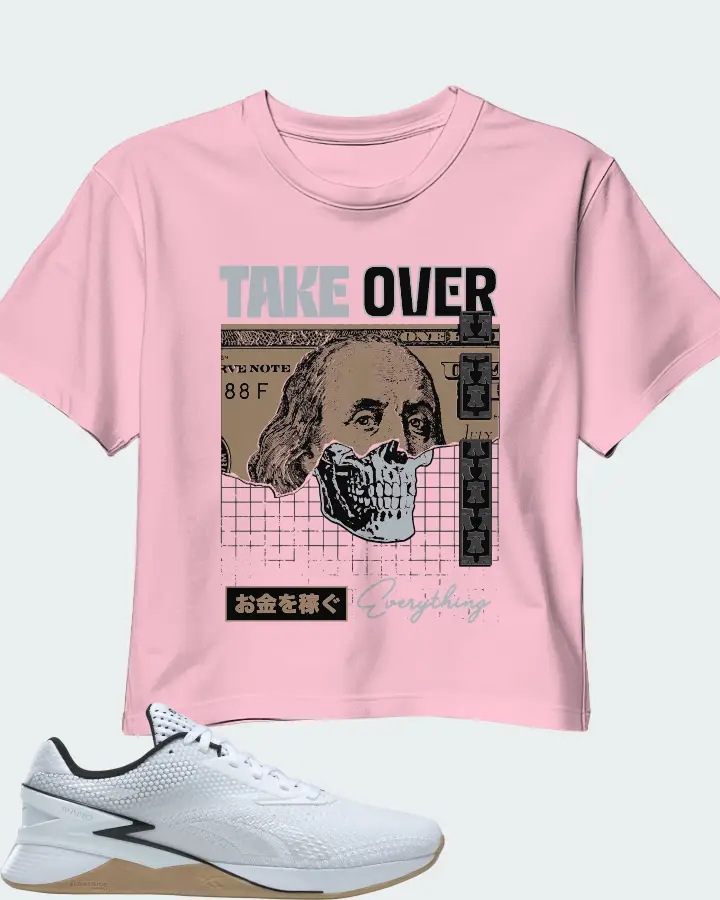 Reebok Nano X3 Sneaker Matching Pink Crop Top - Take Over