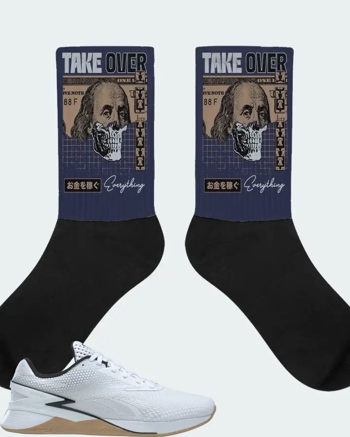 Reebok Nano X3 Sneaker Matching Navy Socks - Take Over