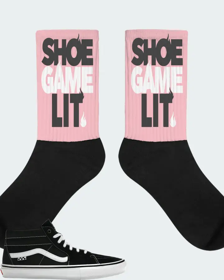 Vans Skate Grosso Mid Sneaker Matching Pink Socks - Shoe Game Lit Classic
