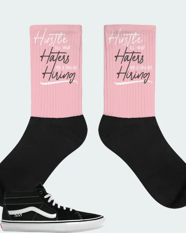 Vans Skate Grosso Mid Sneaker Matching Pink Socks - HUSTLE TILL YOUR HATERS ASK