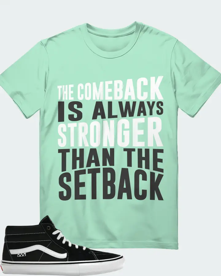 Vans Skate Grosso Mid Sneaker Matching Mint T-Shirt - The Comeback