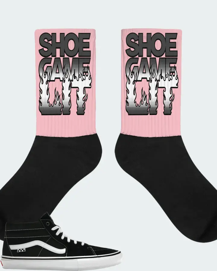 Vans Skate Grosso Mid Sneaker Matching Pink Socks - Shoe Game Lit Refreshed