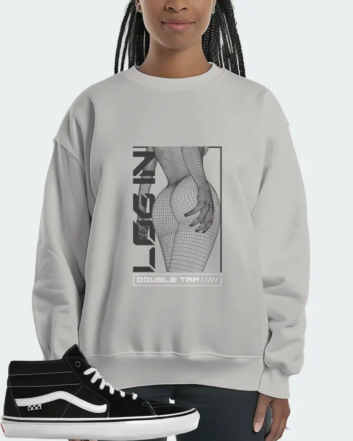 Vans Skate Grosso Mid Sneaker Matching Grey Sweatshirt (LOGIN) - View 3