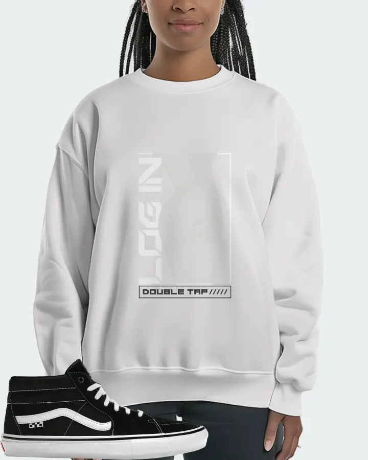 Vans Skate Grosso Mid Sneaker Matching White Sweatshirt (LOGIN) - View 3