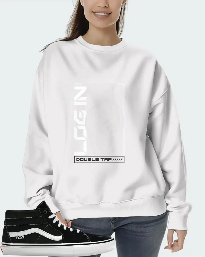 Vans Skate Grosso Mid Sneaker Matching White Sweatshirt (LOGIN) - View 5