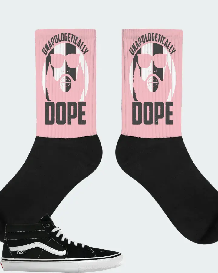 Vans Skate Grosso Mid Sneaker Matching Pink Socks - UNAPOLOGETICALLY DOPE Man