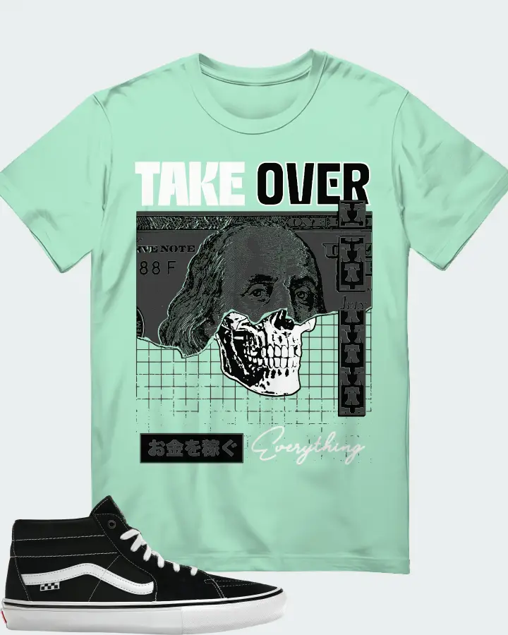 Vans Skate Grosso Mid Sneaker Matching Mint T-Shirt - Take Over