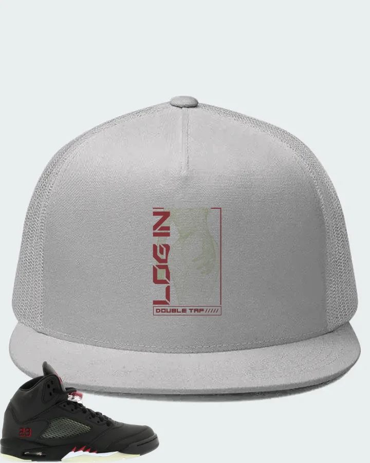 Jordan 5 Retro Sneaker Matching White Hat (LOGIN) - View 1