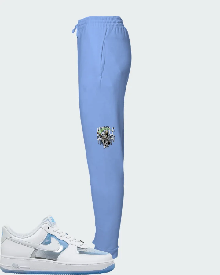 Nike Air Force 1 White University Blue Matching Joggers